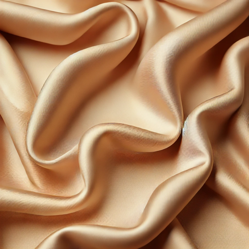 DALL·E 2025-02-12 10.24.58 - A high-quality fabric texture with a simple, charming, and elegant design. The fabric is soft and luxurious, resembling smooth satin or fine silk with